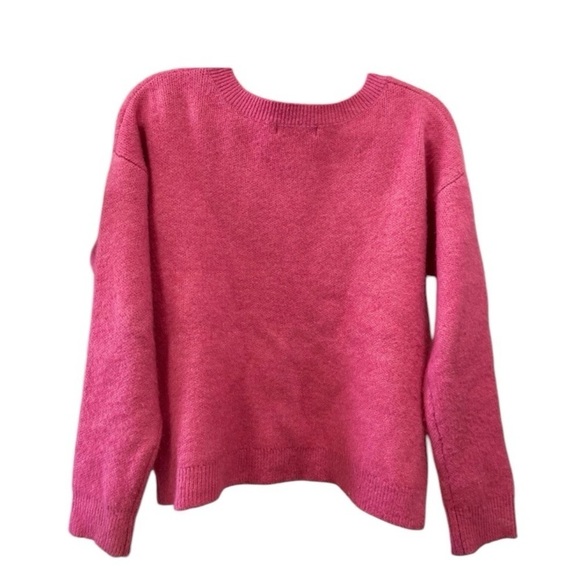 Miracle pink LOVE sweater women’s size large - Picture 2 of 7